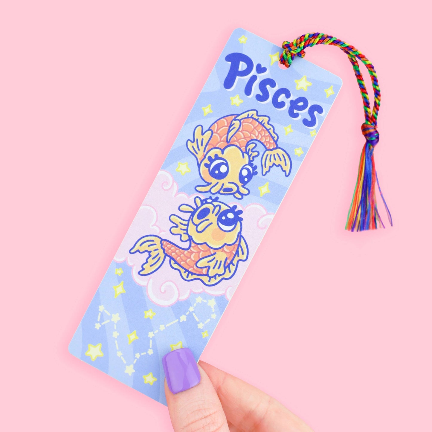 Pisces Zodiac Bookish Horoscope Bookmark with Tassel