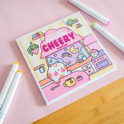 Cute & Cozy Coloring: Cheery by Becky Cas: Paperback; 80 pages / English