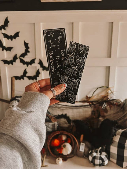 Twilight Forks, WA Foil Bookish Bookmarks: Bookworm / Tassel