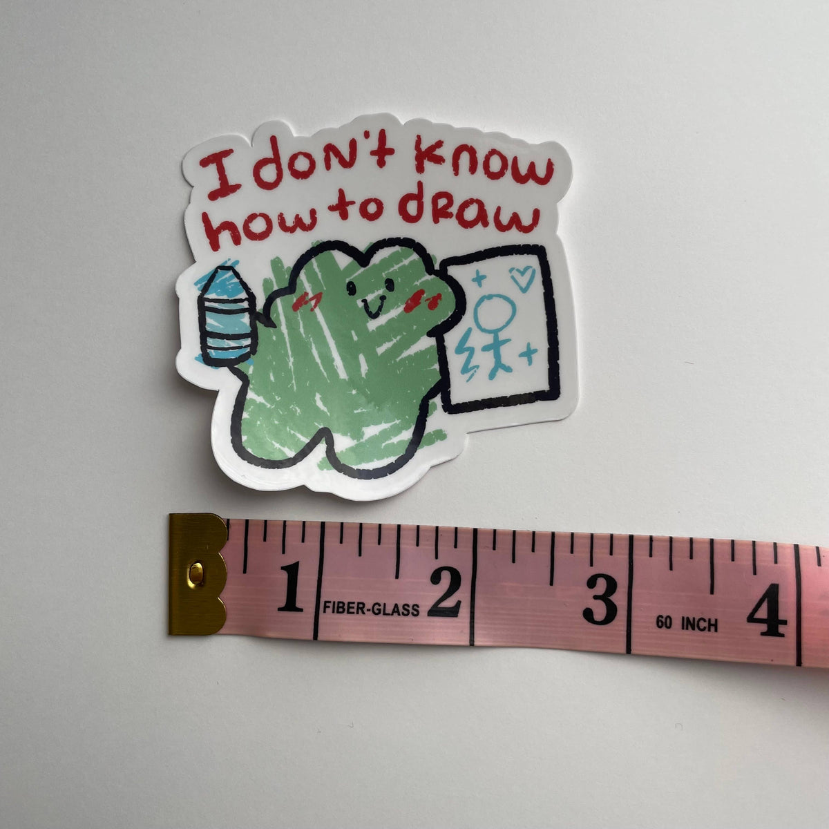 Cute Crayon Frog | Vinyl Sticker