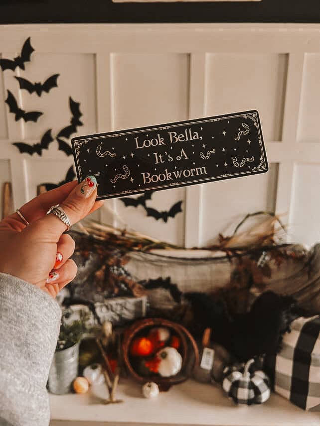 Twilight Forks, WA Foil Bookish Bookmarks: Bookworm / Tassel