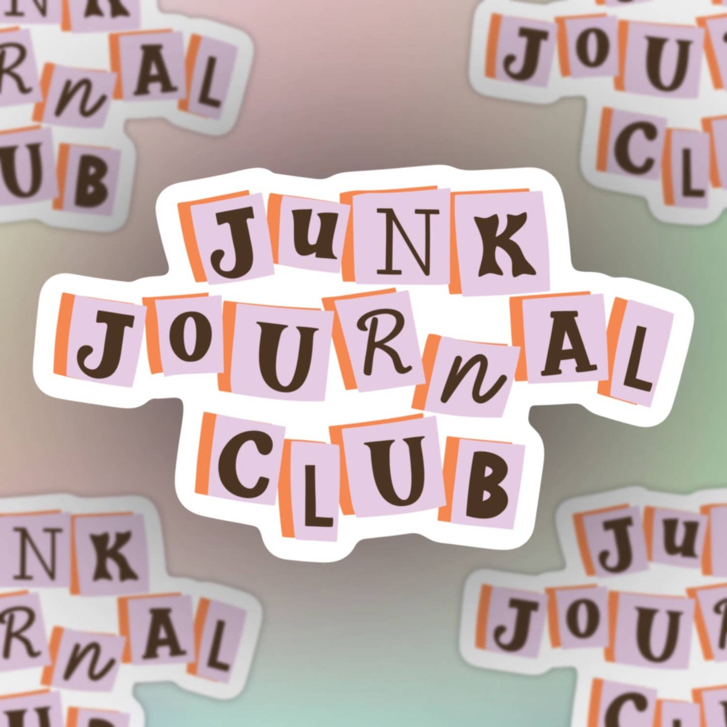 Junk journal club sticker