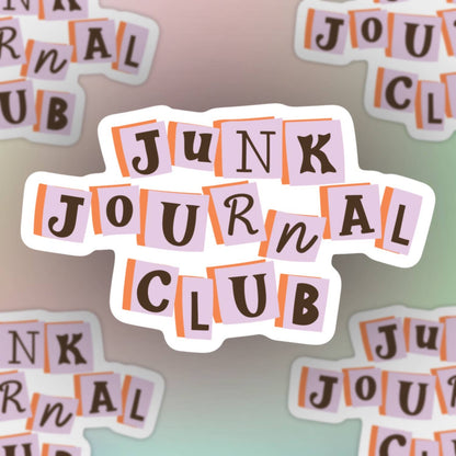 Junk journal club sticker