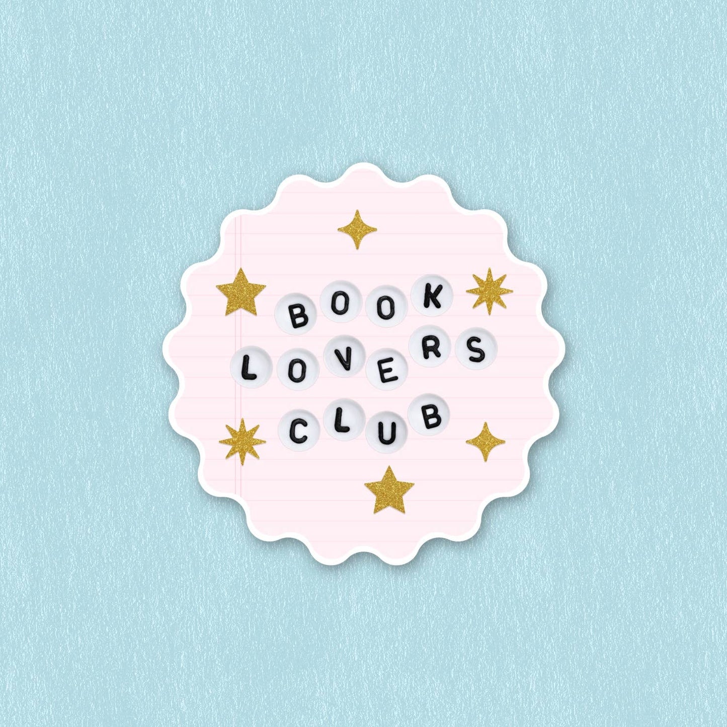 Book lovers club sticker