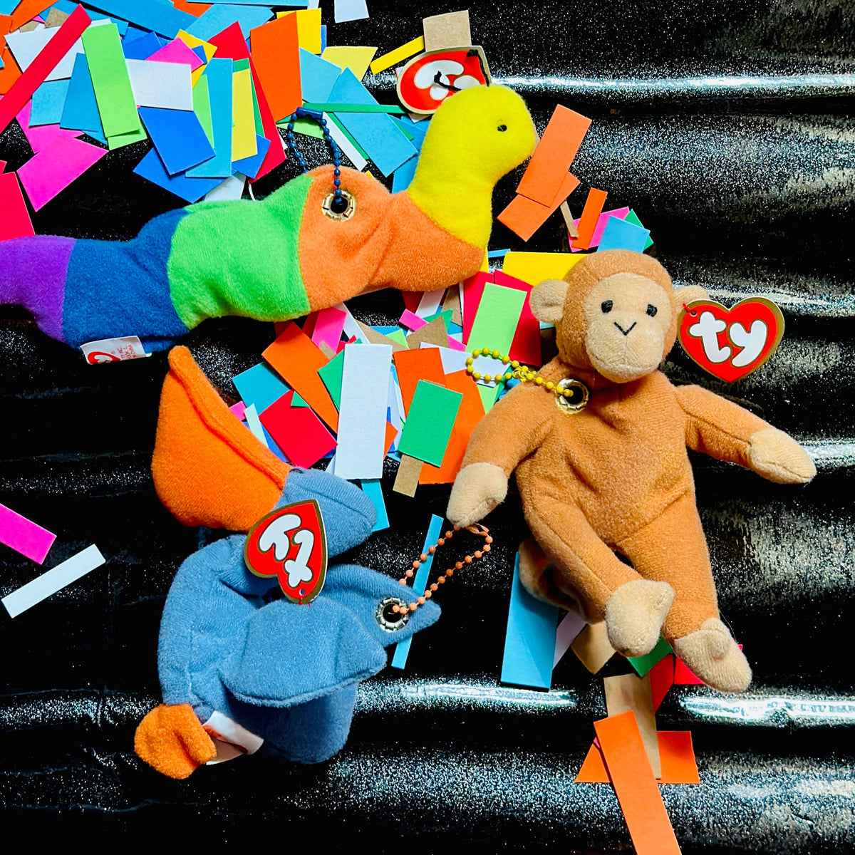 Teenie Beanie Baby Plush Keychain | 90's Nostalgia Blind Bag