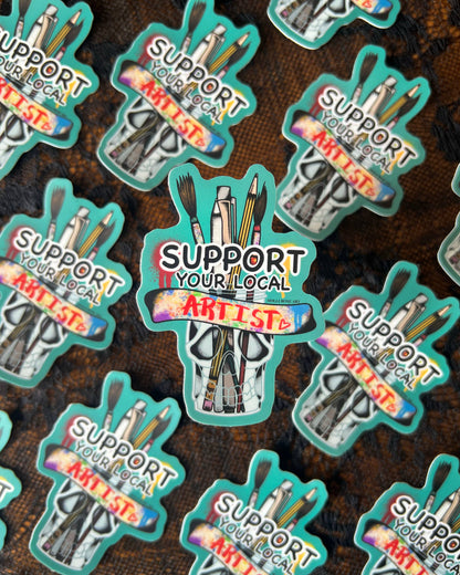 Support Your Local Artist Sticker