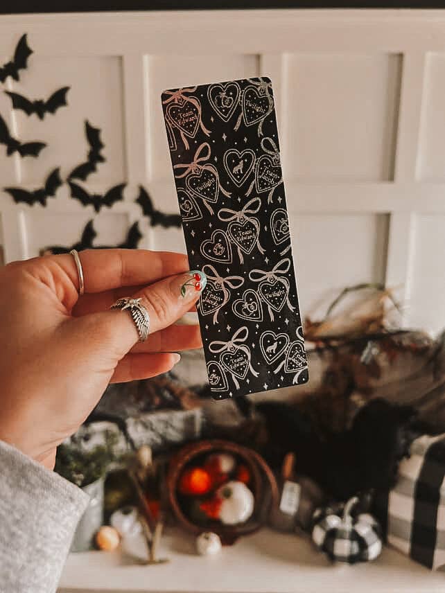 Twilight Forks, WA Foil Bookish Bookmarks: Bookworm / Tassel