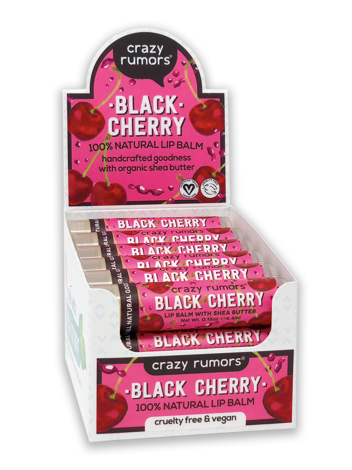 All Natural, Vegan Black Cherry Lip Balm
