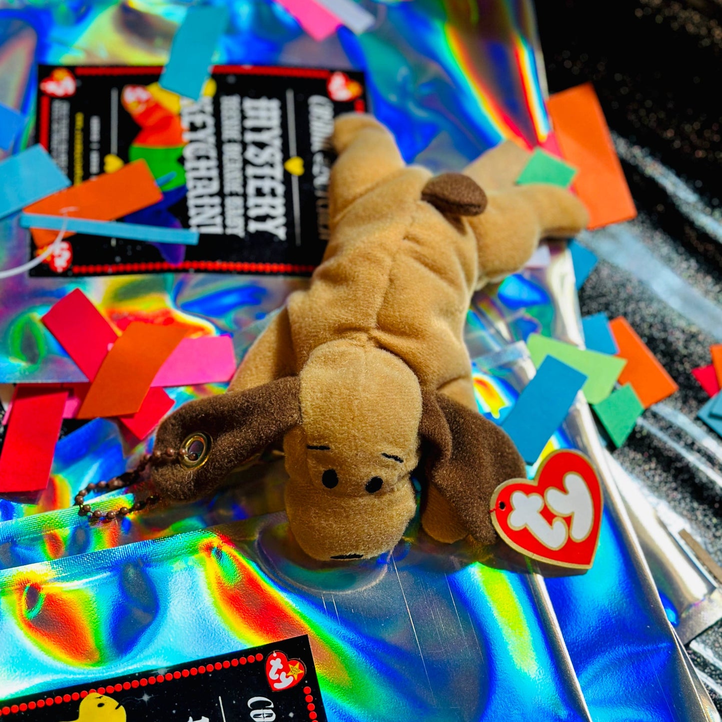 Teenie Beanie Baby Plush Keychain | 90's Nostalgia Blind Bag