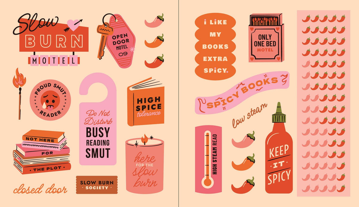 A Romance Reader's Sticker Book: Hardcover