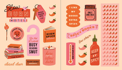 A Romance Reader's Sticker Book: Hardcover