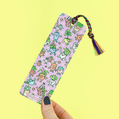 Planter Pals and Garden Gear Reading Bookmark with Tassel