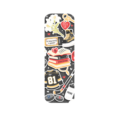 Heated Rivalry Inspired Hockey Romance Bookmark