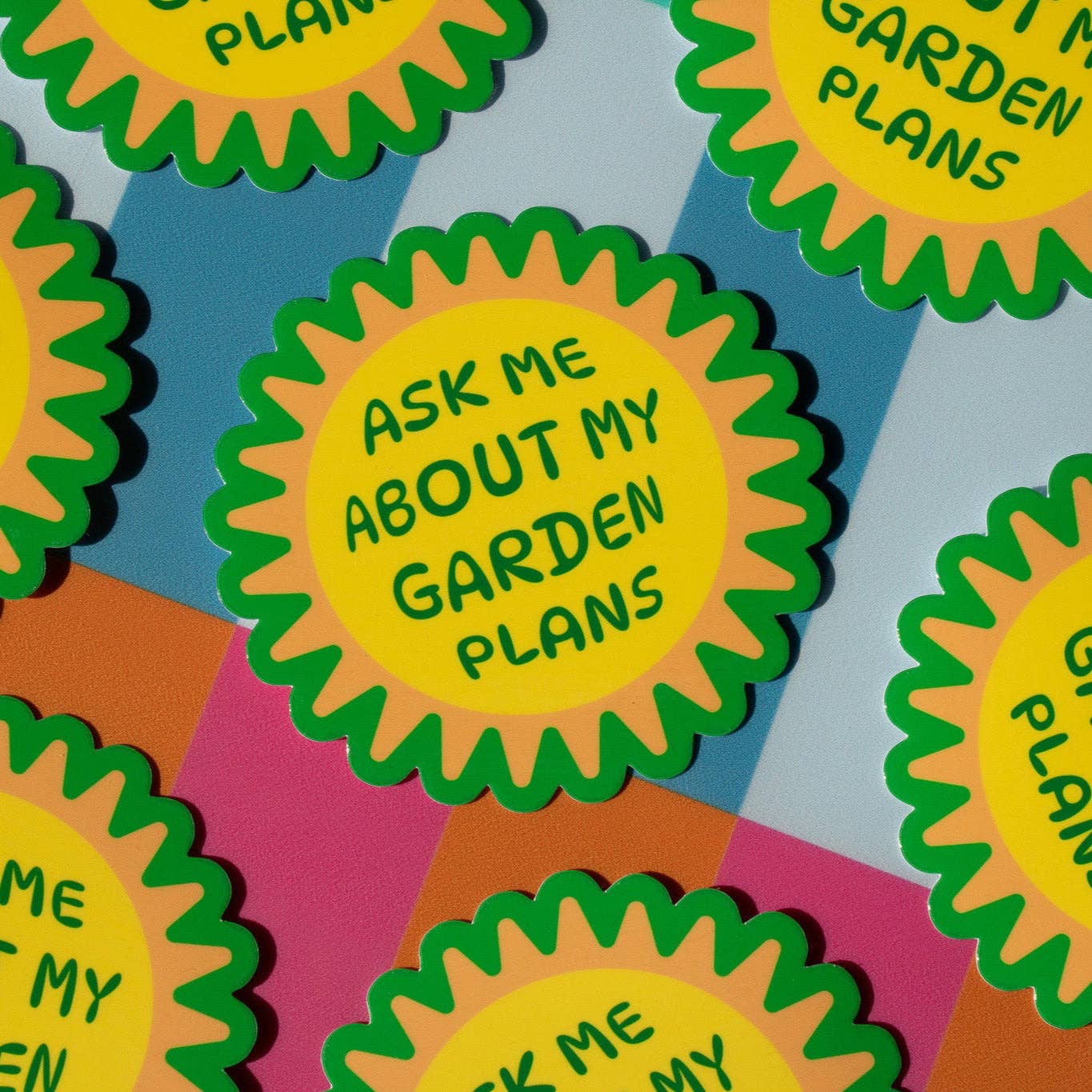Ask Me About my Garden Plans Vinyl Sticker