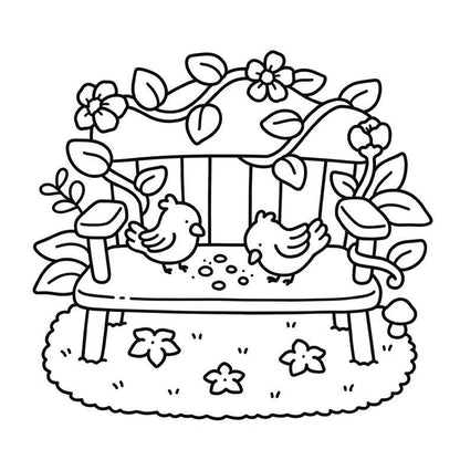 Garden Corners: Bold and Easy Coloring Book: Hikaru Kotz