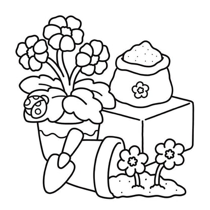 Garden Corners: Bold and Easy Coloring Book: Hikaru Kotz
