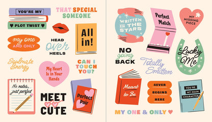 A Romance Reader's Sticker Book: Hardcover