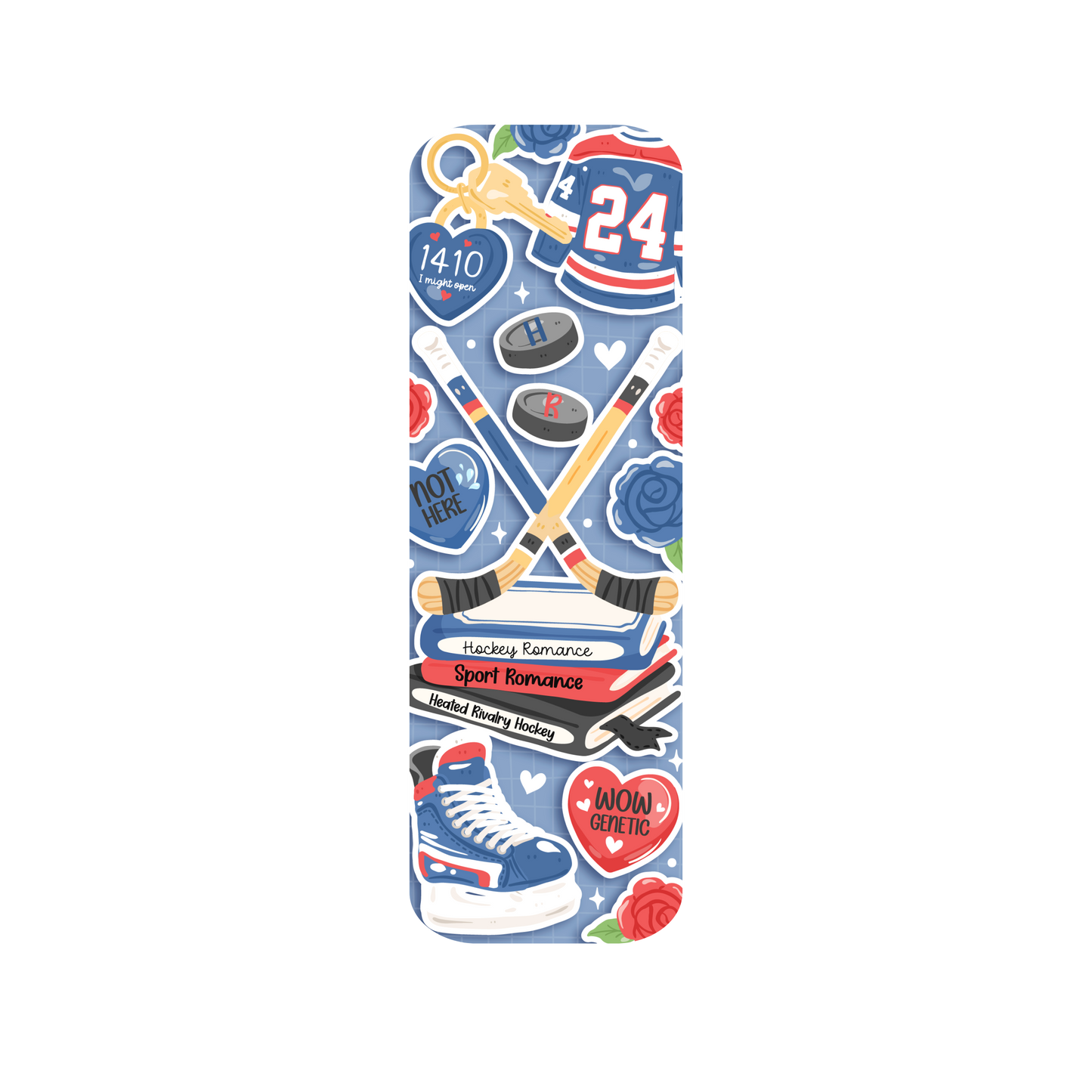 Hockey Romance Bookmark | Heated Rivalry Inspired