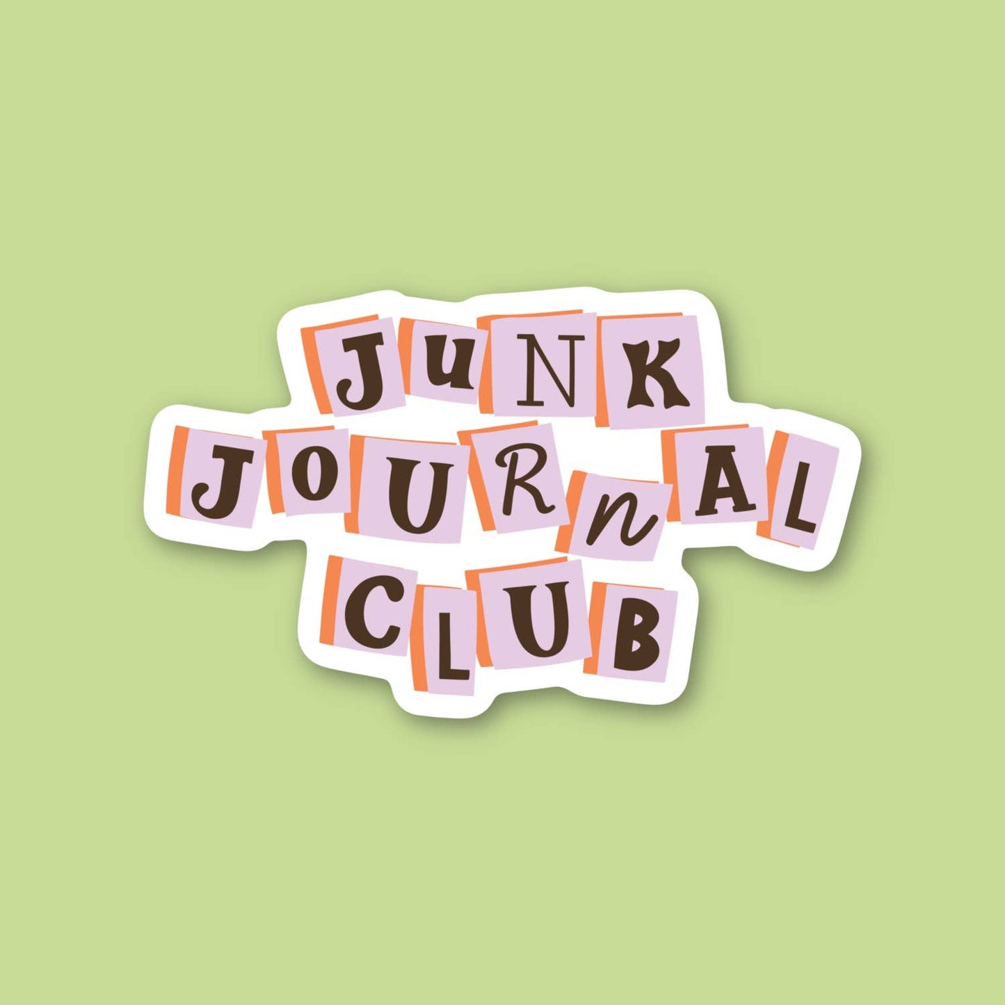 Junk journal club sticker