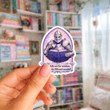 I Read for Smut Bookish Medieval Sticker