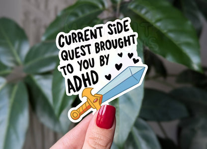 Current side quest brought to you by ADHD vinyl sticker: Loose